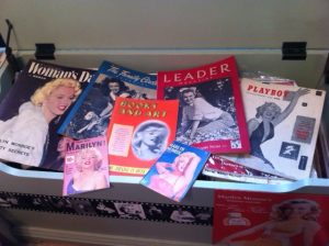 Some of Fraser's rare magazines.