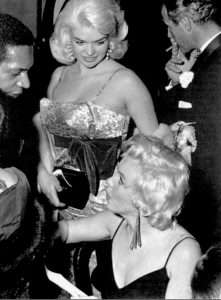 Marilyn and Jayne at the premiere of The Rose Tattoo.