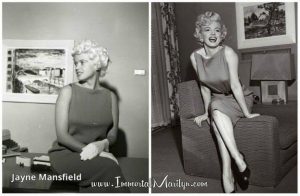 Marilyn and Jayne in the same dress.