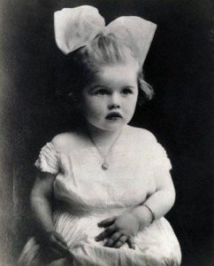 Lucy as a child.