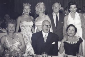 Marilyn and Lucy at Walter Winchell's birthday party.