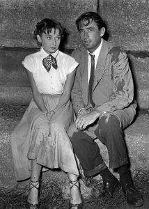 During filming of Roman Holiday